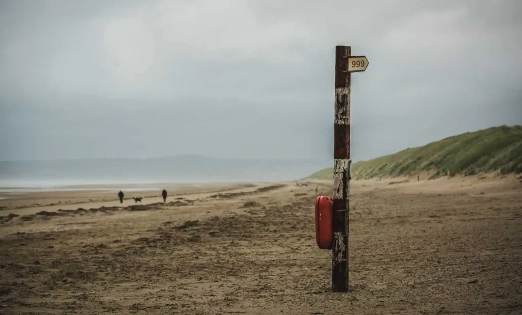Conwy Valley Getaway | 27521 wcp 9v4a1634 web optimised 1920px A wide, windswept view of Harlech Beach, showing the empty stretch of sand, the rolling dunes, and the sea