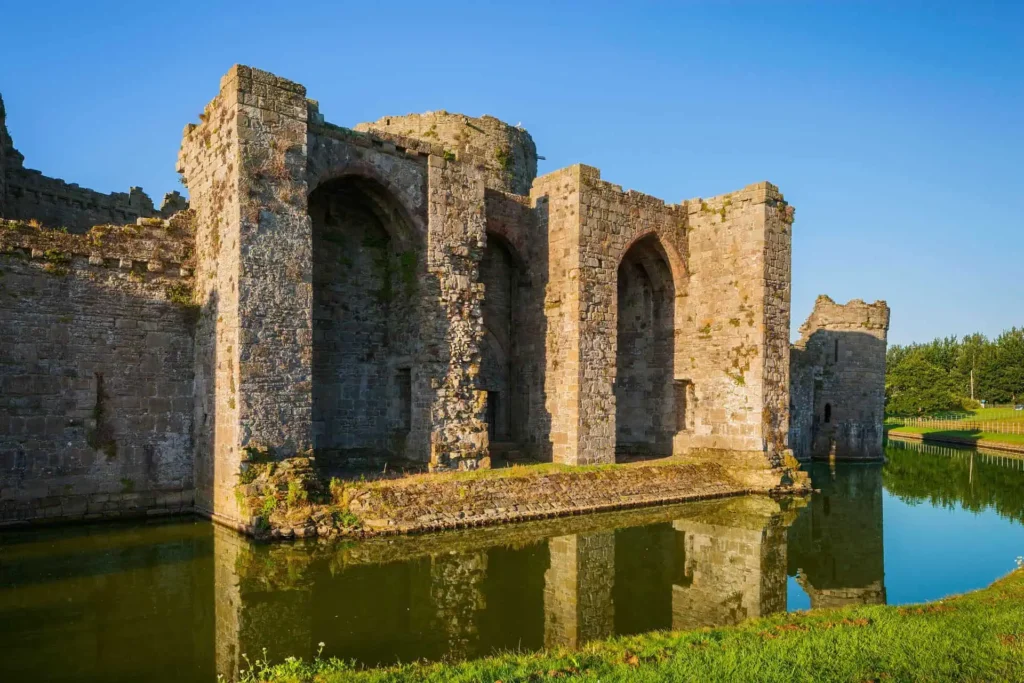 Conwy Valley Getaway | 50845 ncx kc01 1617 0265 web optimised 1920px The symmetrical walls of Beaumaris Castle and its reflection in the wide, calm moat
