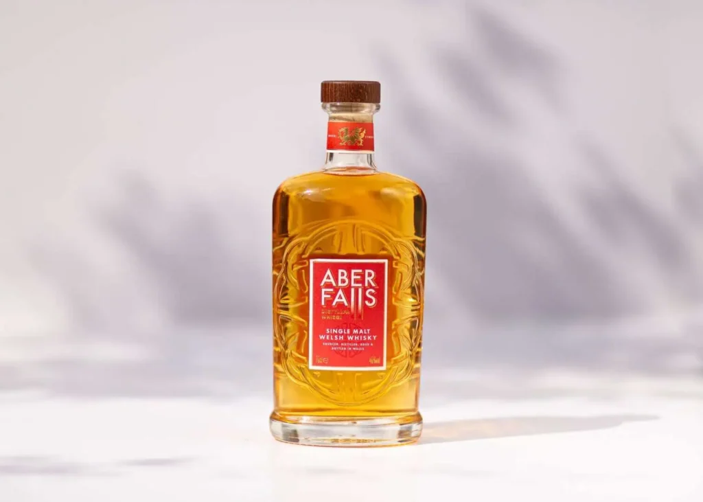 Bottle of local whiskey from the Aber Falls distillery
