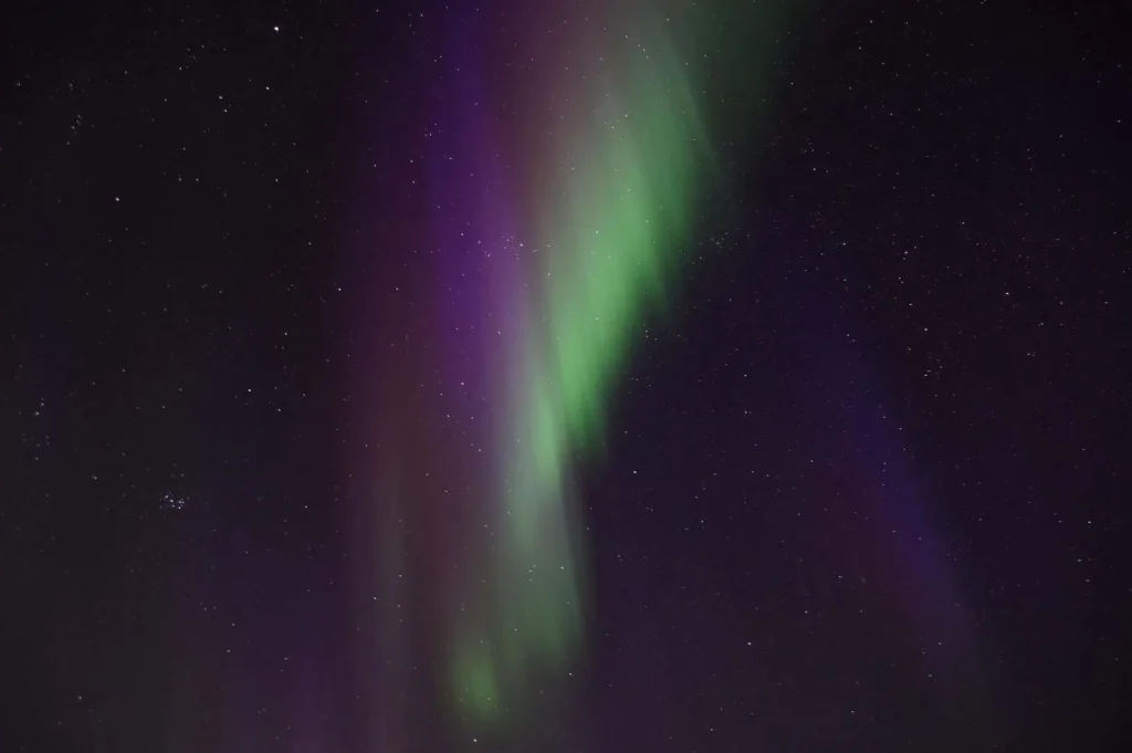Night sky with the Northern Lights