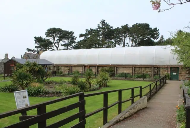 The exterior of the reptile house at the Welsh Mountain Zoo in Colwyn Bay, North Wales