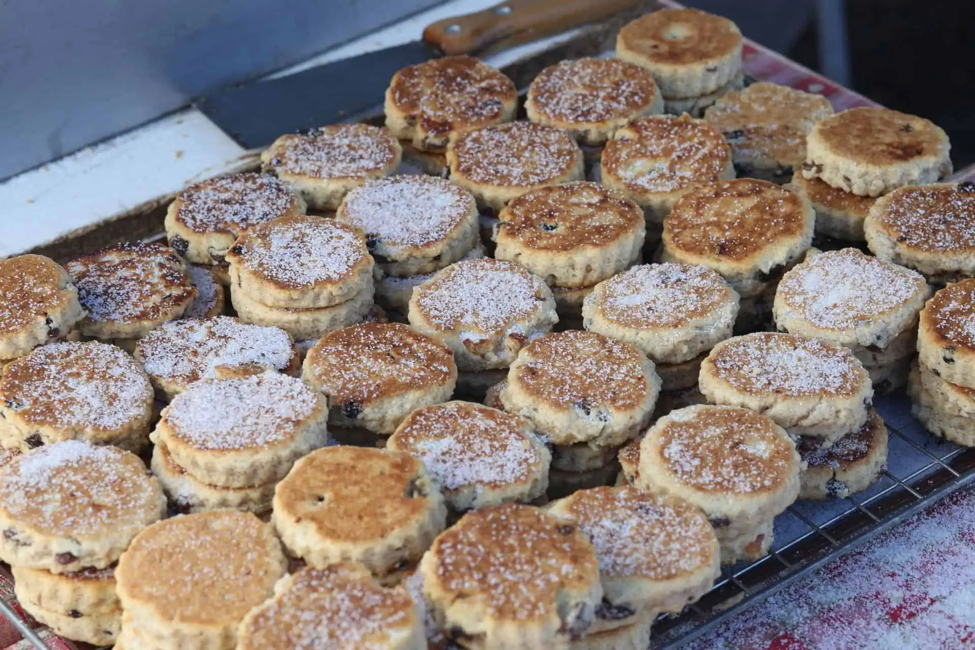 Conwy Valley Getaway | tray of welsh cakes Conwy Valley Getaway | tray of welsh cakes